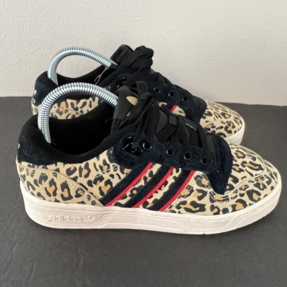 Adidas Rivalry Low Leopard Print Sneakers - Picture 3 of 8